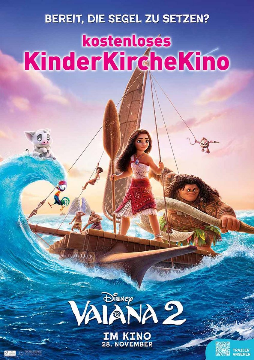 Filmplakat Vaiana 2 (kostenloser Kinderfilm) – Sommernachtskino Kirchheim-Teck 2026