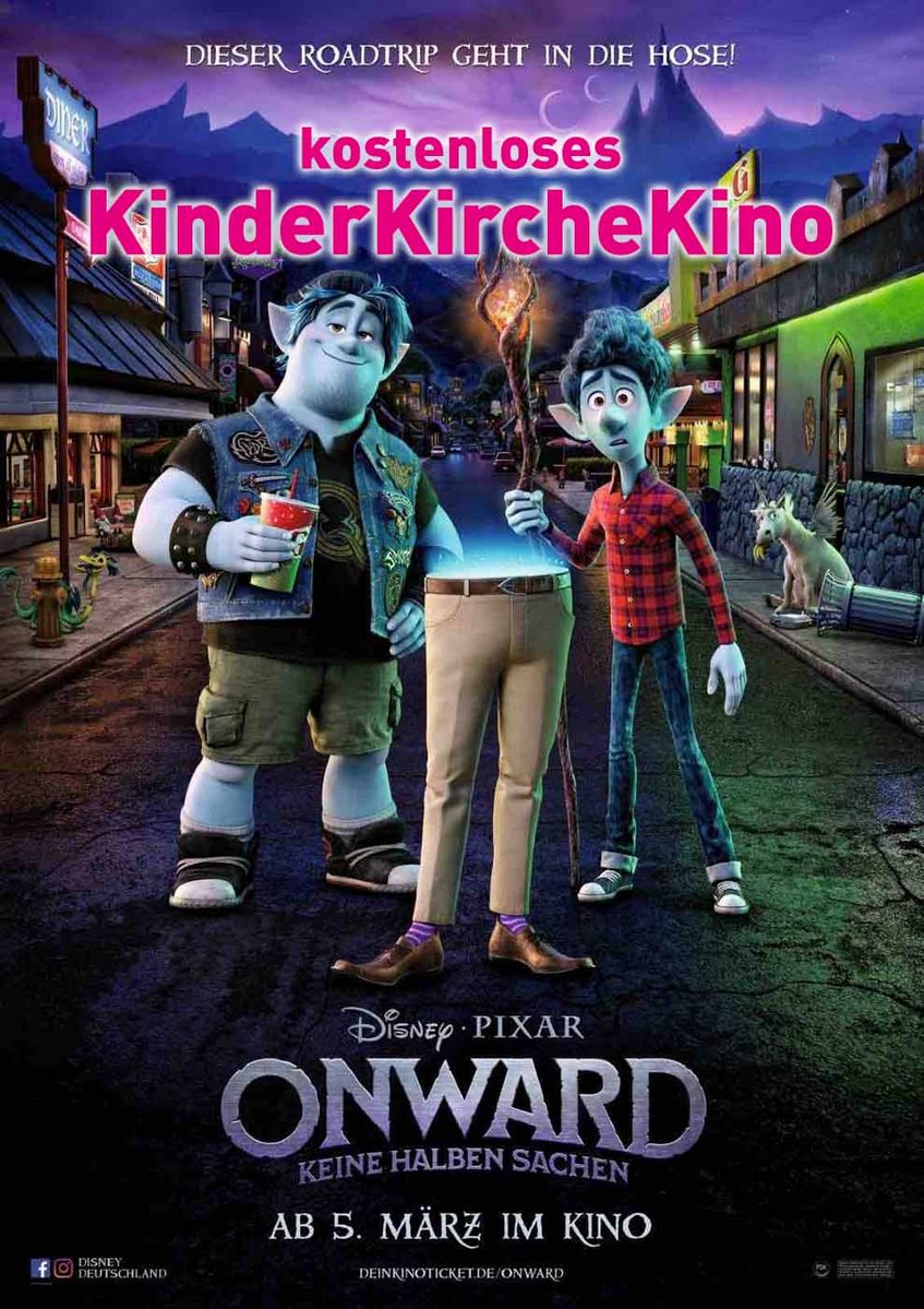 Filmplakat Onward: Keine halben Sachen (kostenloser Kinderfilm) – Sommernachtskino Kirchheim-Teck 2026