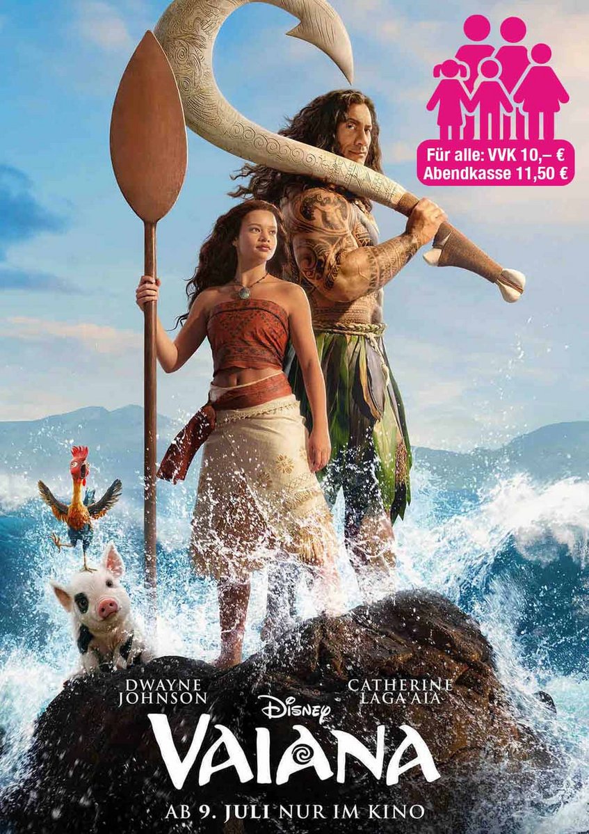 Filmplakat Vaiana – Sommernachtskino Kirchheim-Teck 2026