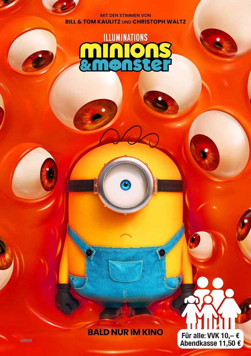 Filmplakat Minions & Monster – Sommernachtskino Kirchheim-Teck 2026